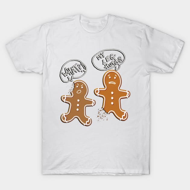 Funny Gingerbread Couple Gifts Cute Christmas T-Shirt by tamdevo1